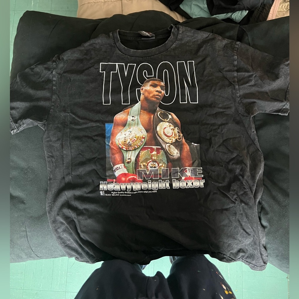 Washed Black Mike Tyson tee